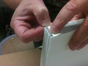Headband is added to the ends of the spine